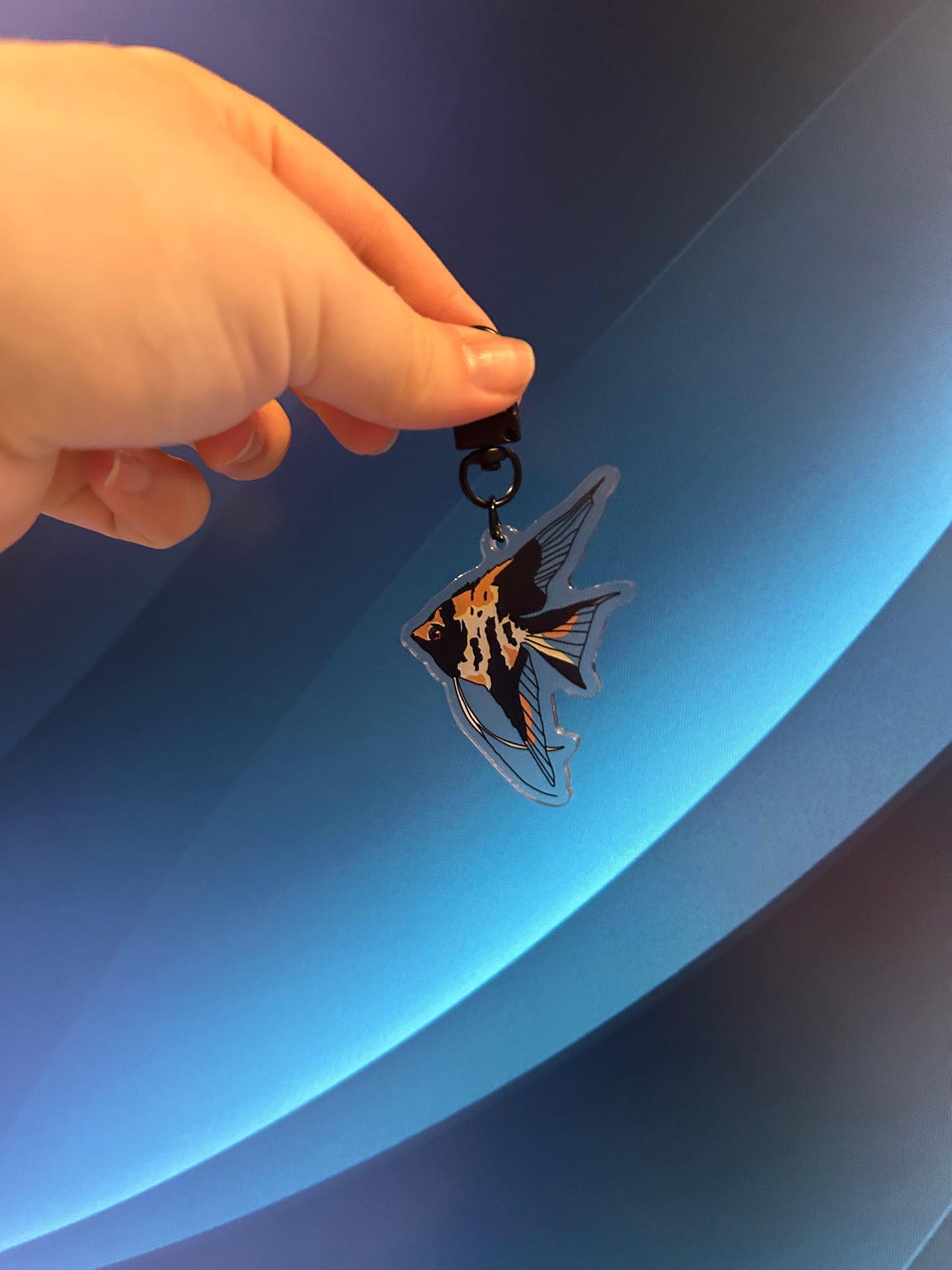 Koi Angelfish keychain