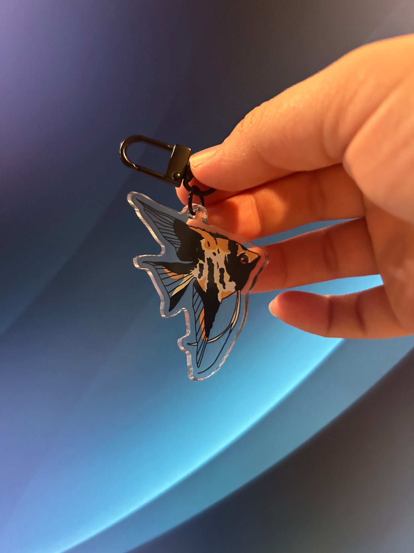 Koi Angelfish keychain