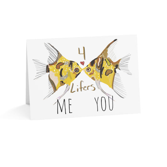 Angelfish "I love you" cards. Perfect for anniversaries, birthdays, holidays!