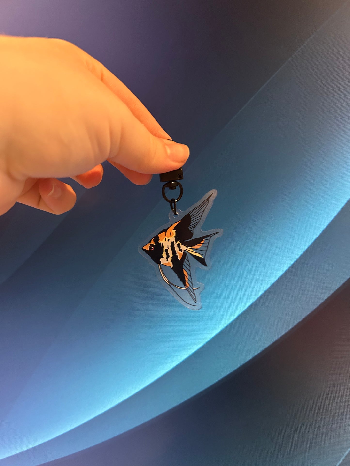 Koi Angelfish keychain